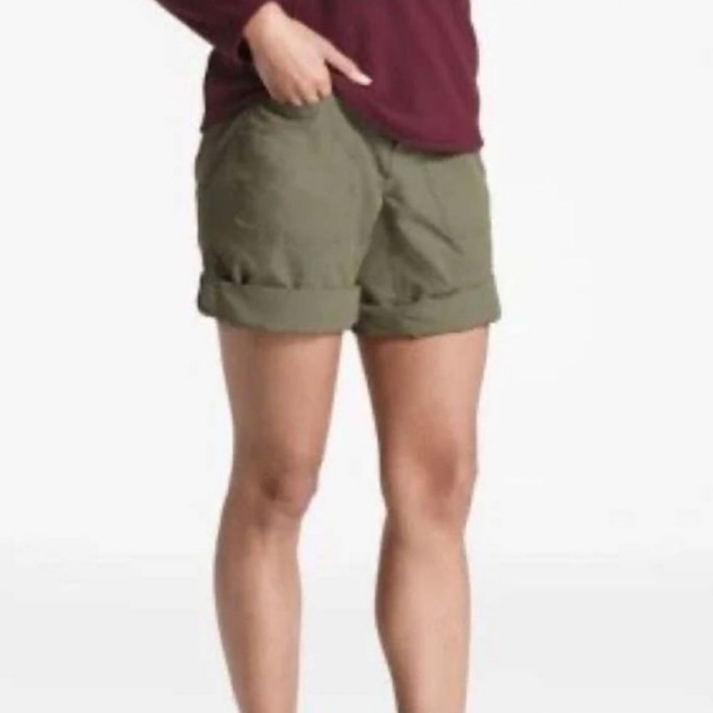 The North Face Moss Green Hiking Outdoor Rolled Hem Cargo Utility Shorts 4